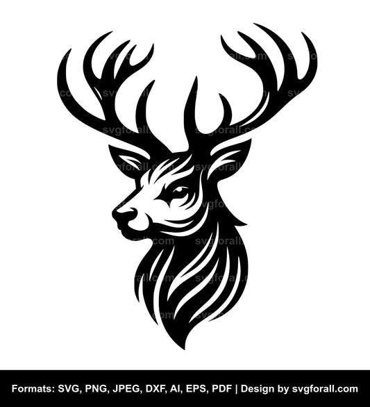 Deer Head SVG Design