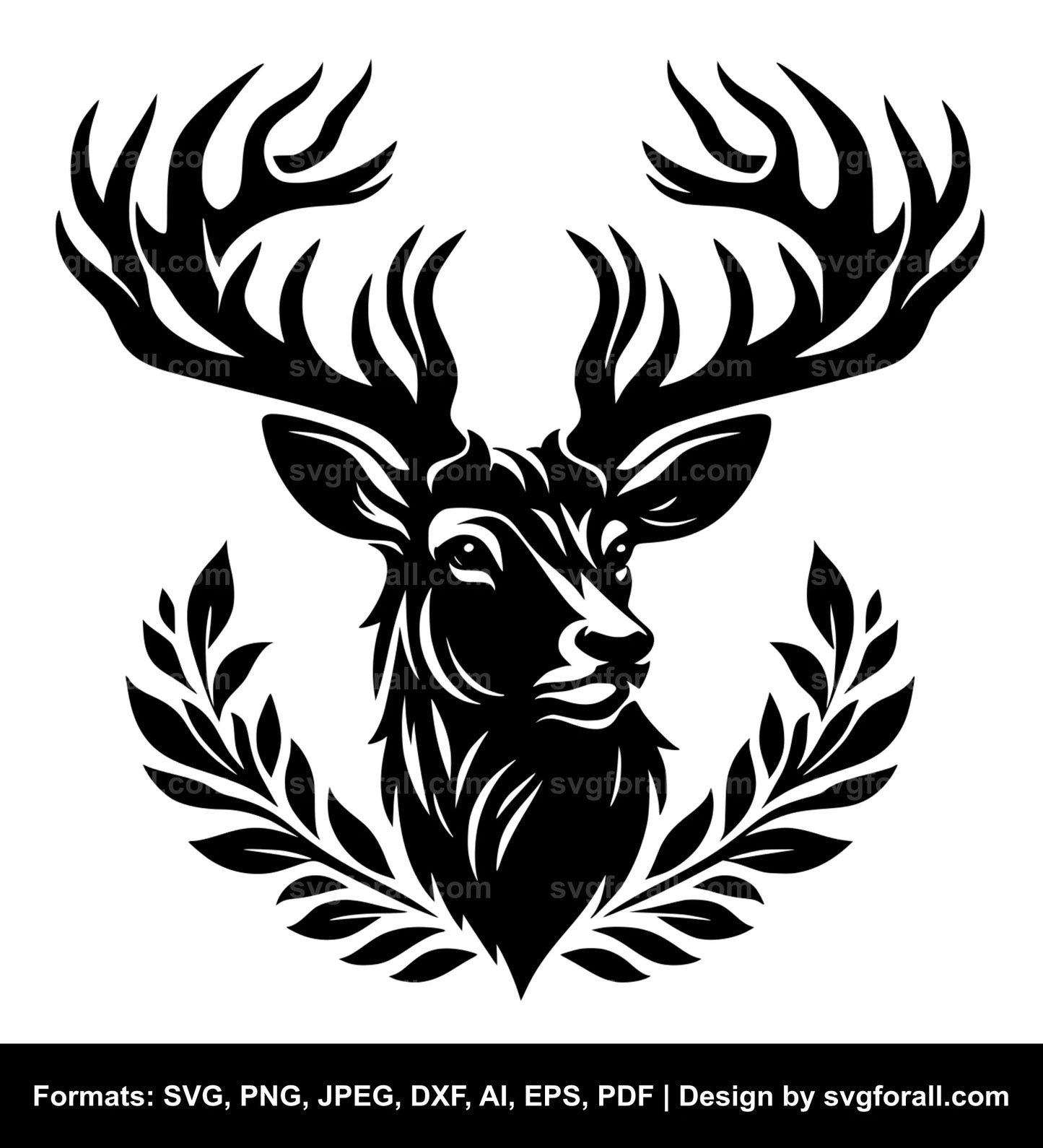 Deer Head SVG PNG