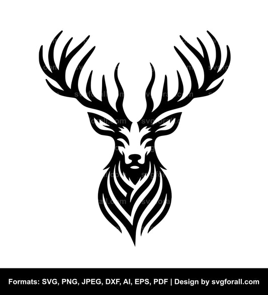 Deer Head SVG Vector