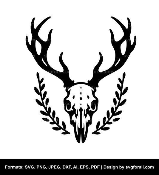 Deer Skull SVG File