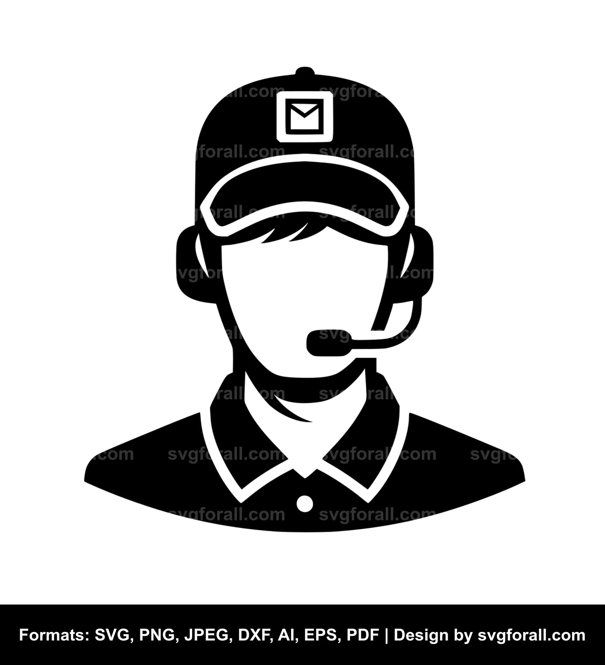 Delivery Boy SVG Vector