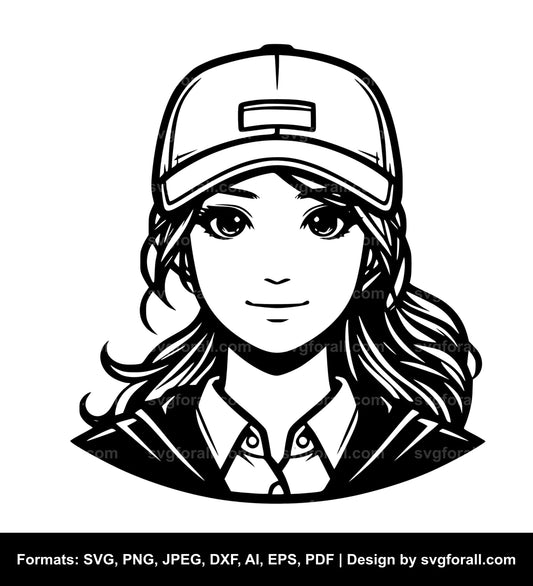 Delivery Girl SVG Design