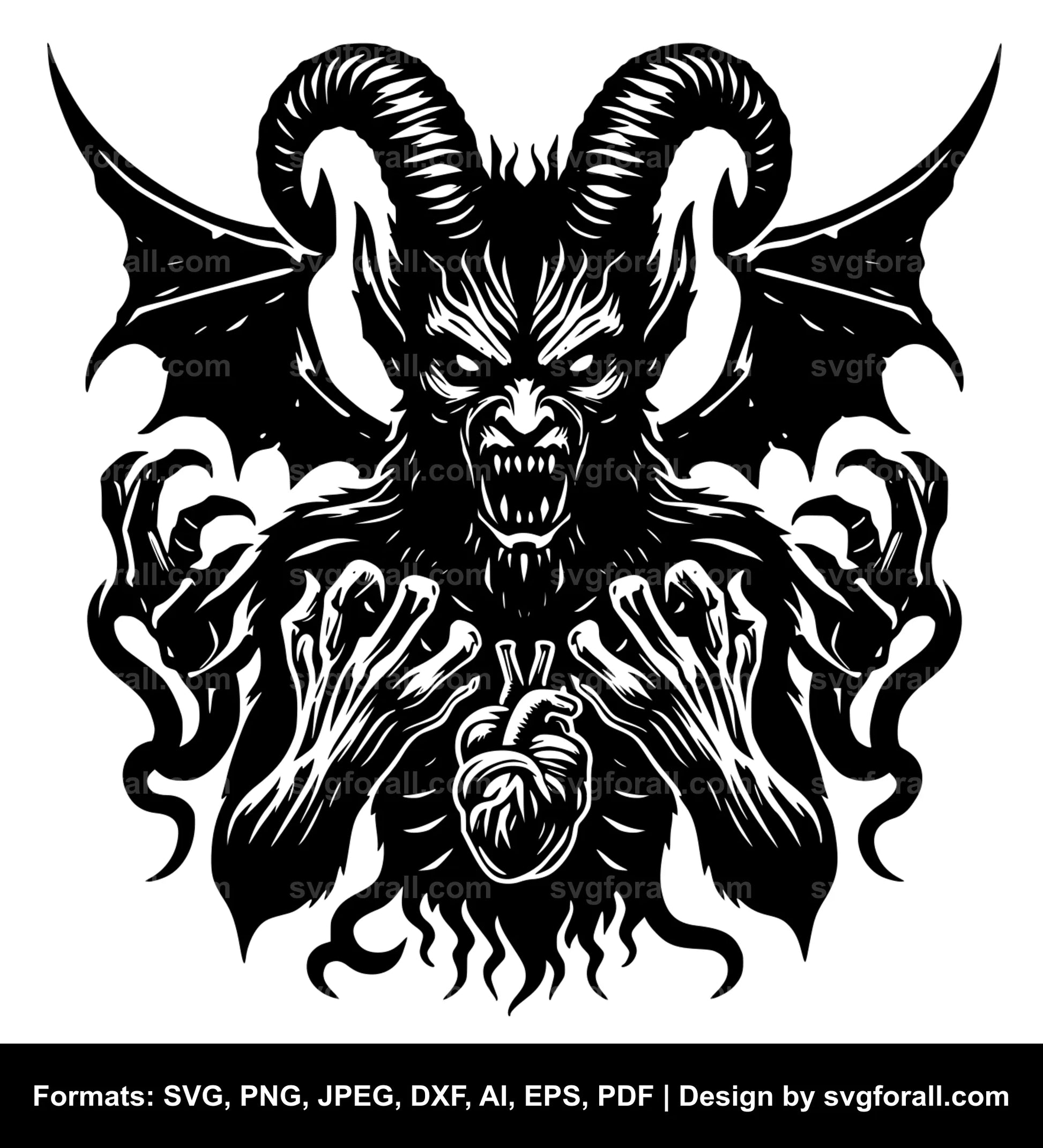 Demon Black SVG