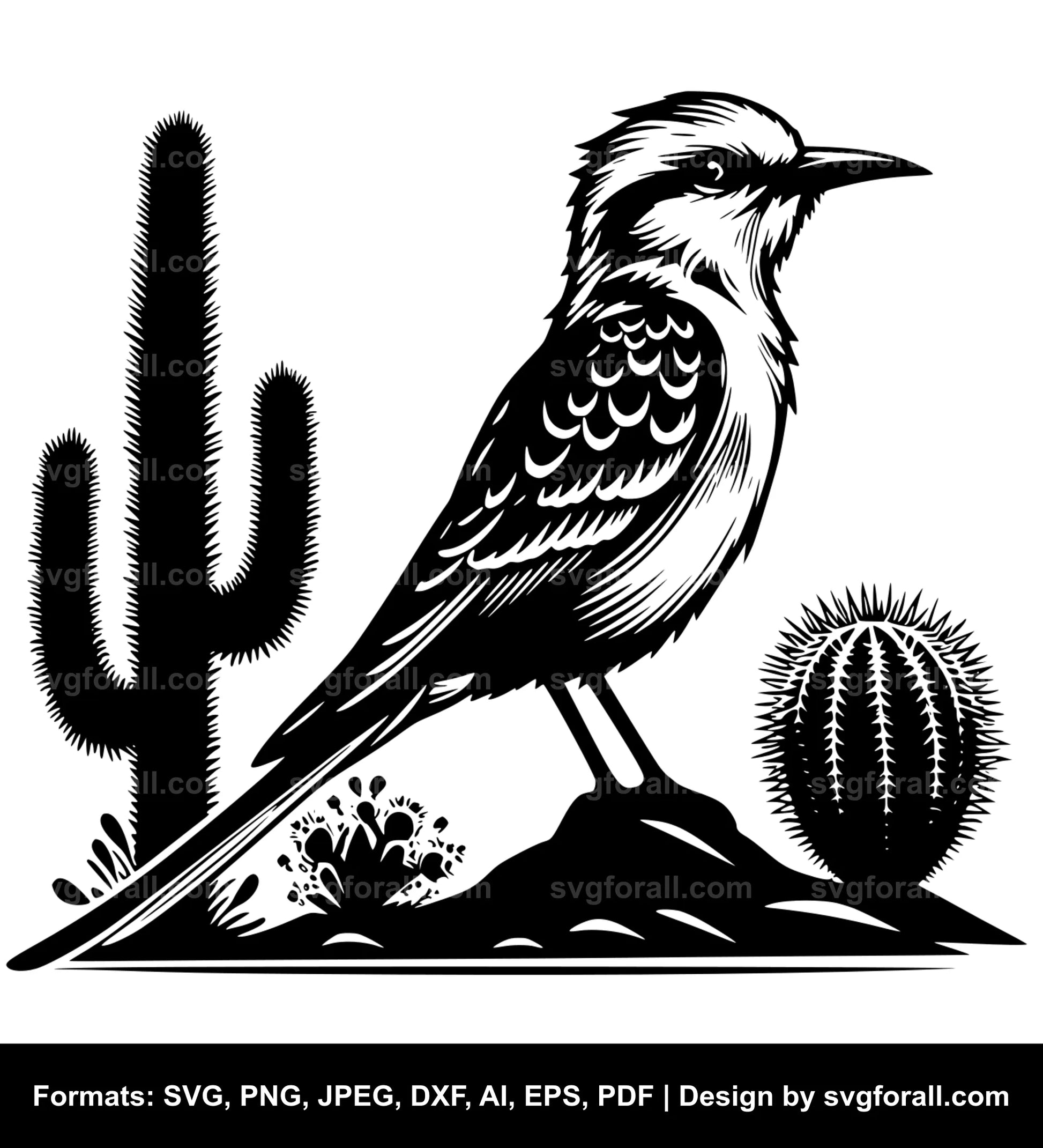 Desert Bird SVG Design