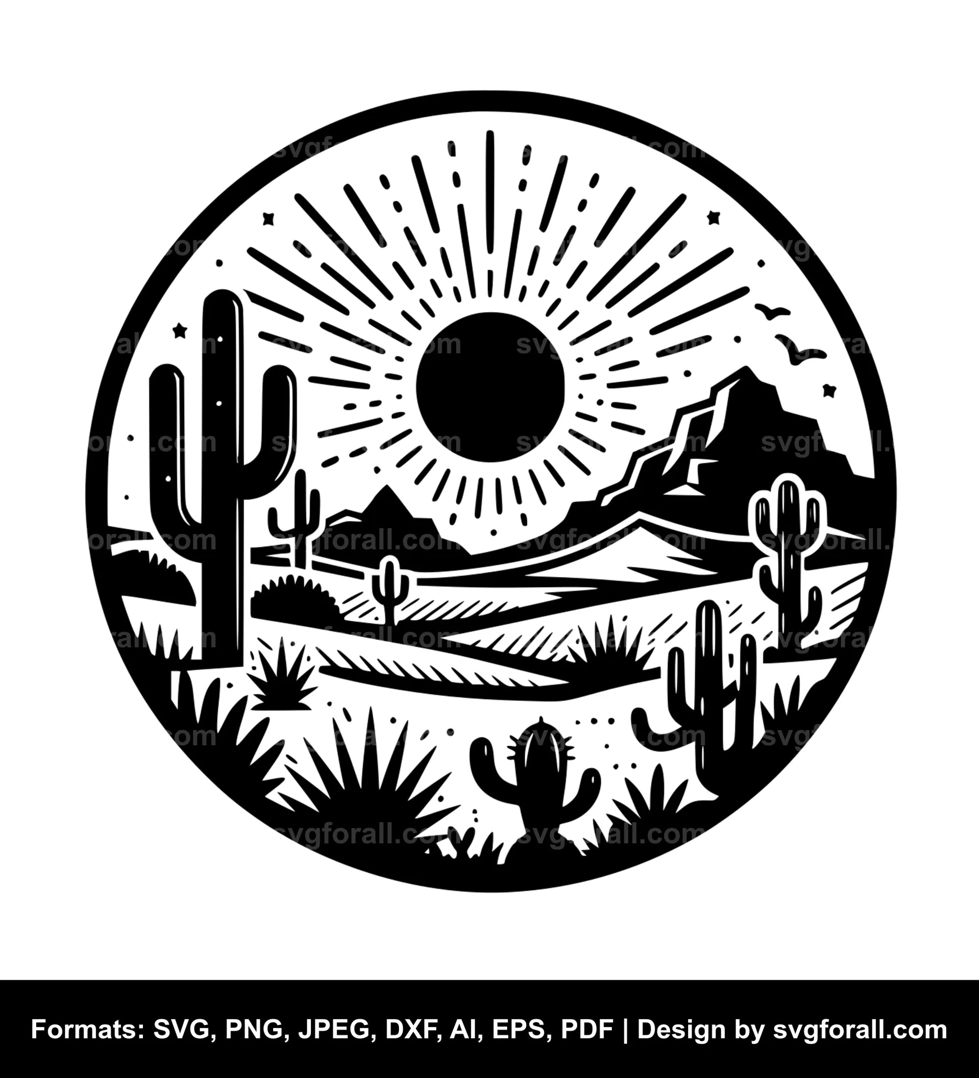 Desert SVG Design