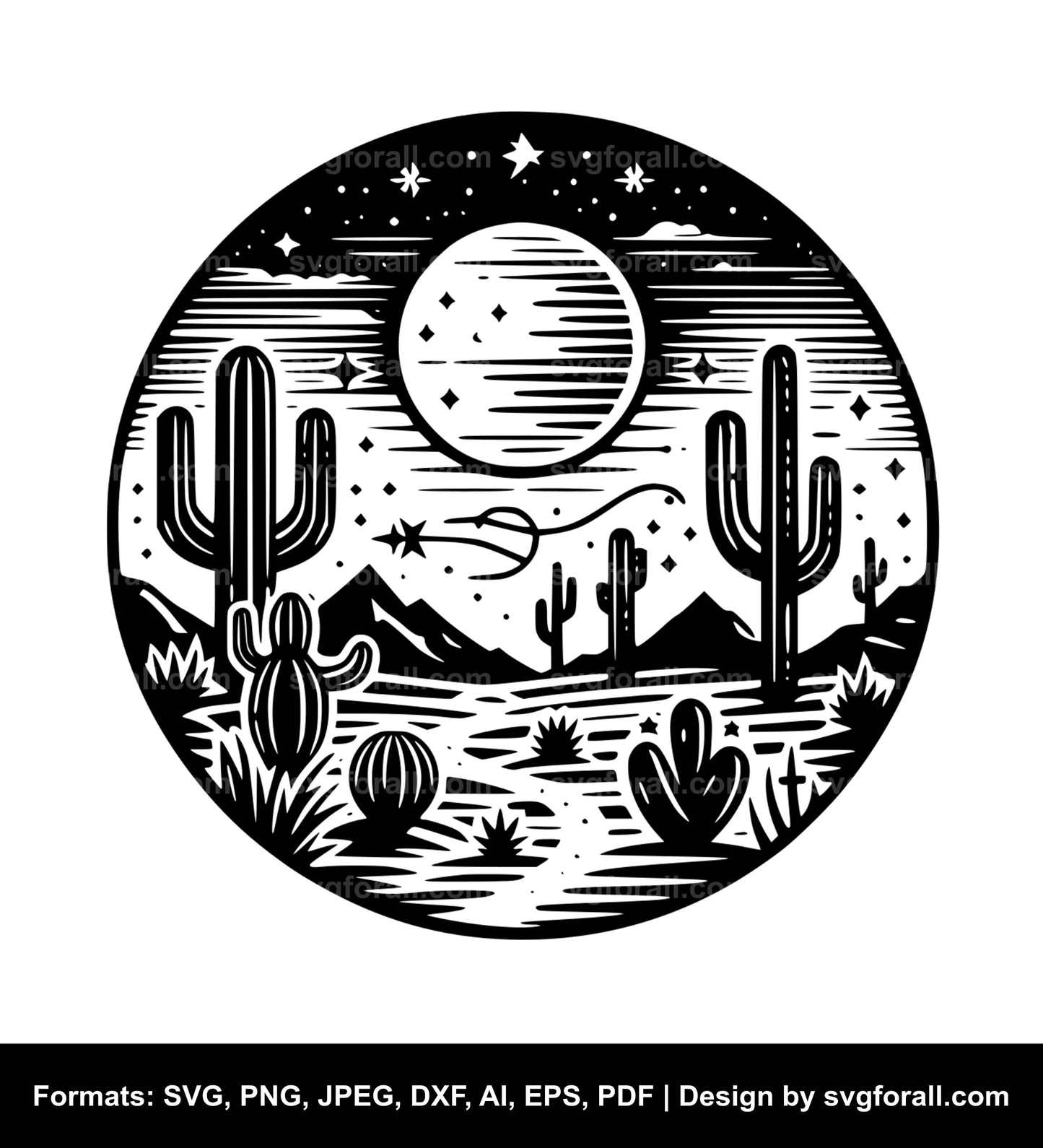 Desert SVG File