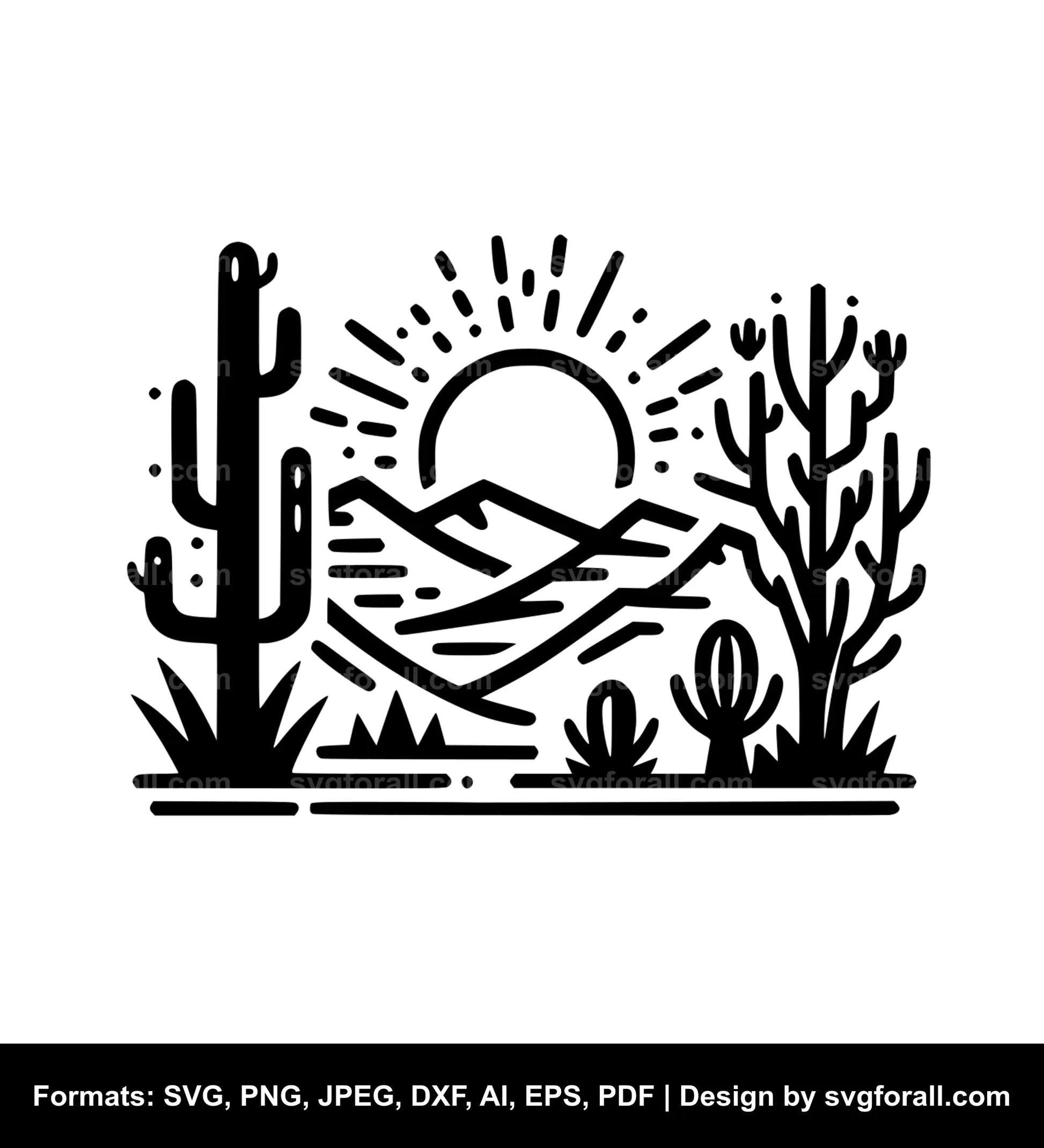 Desert SVG Vector