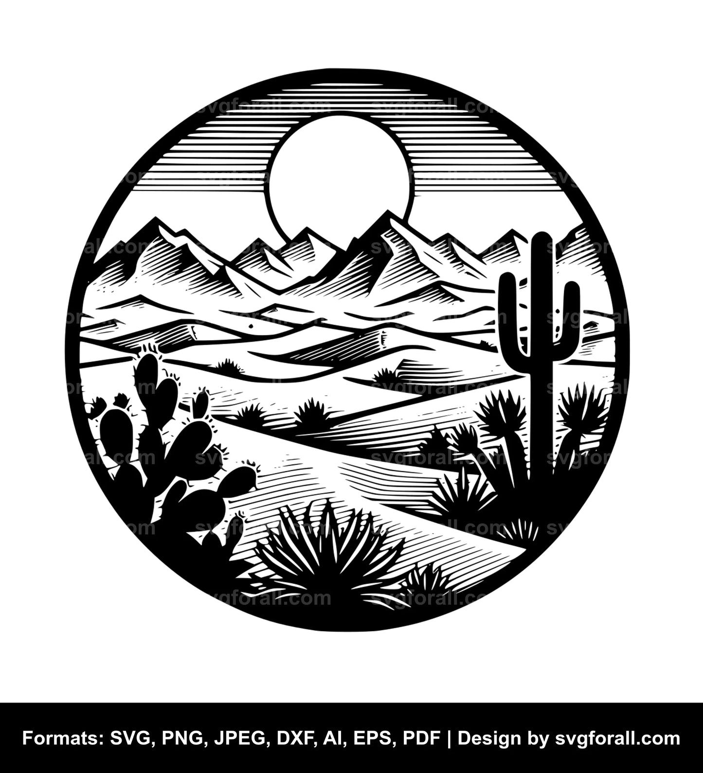 Desert Vector SVG