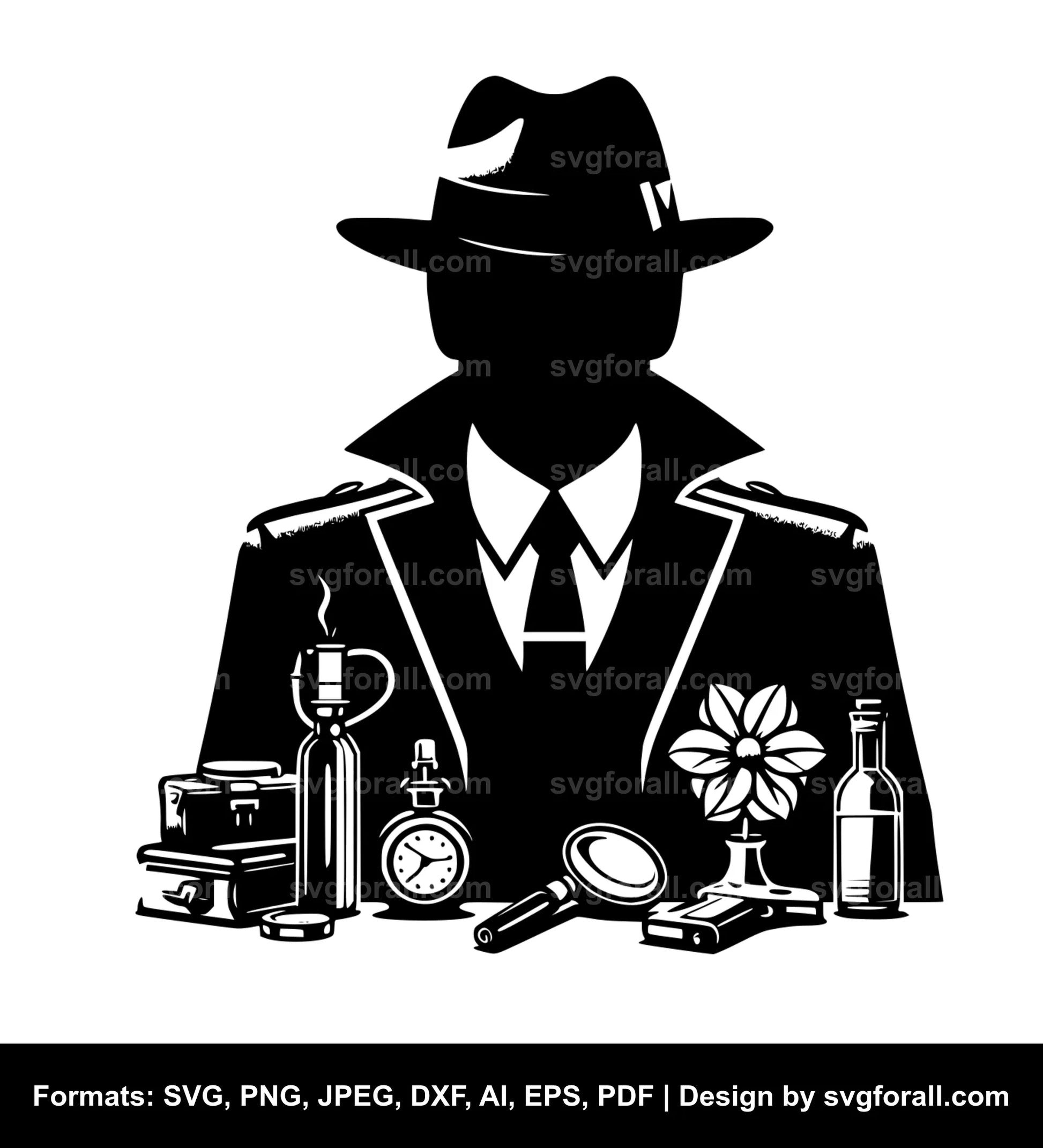 Detective Clipart SVG