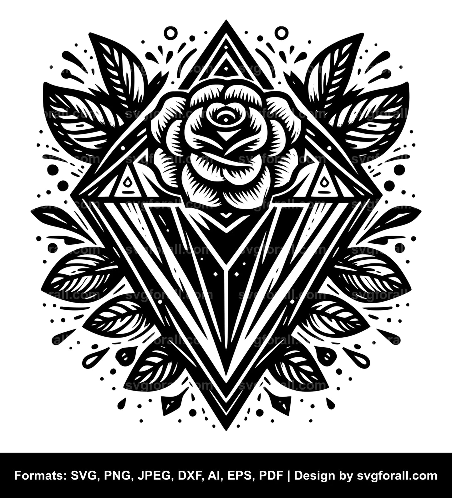 Diamond Black SVG