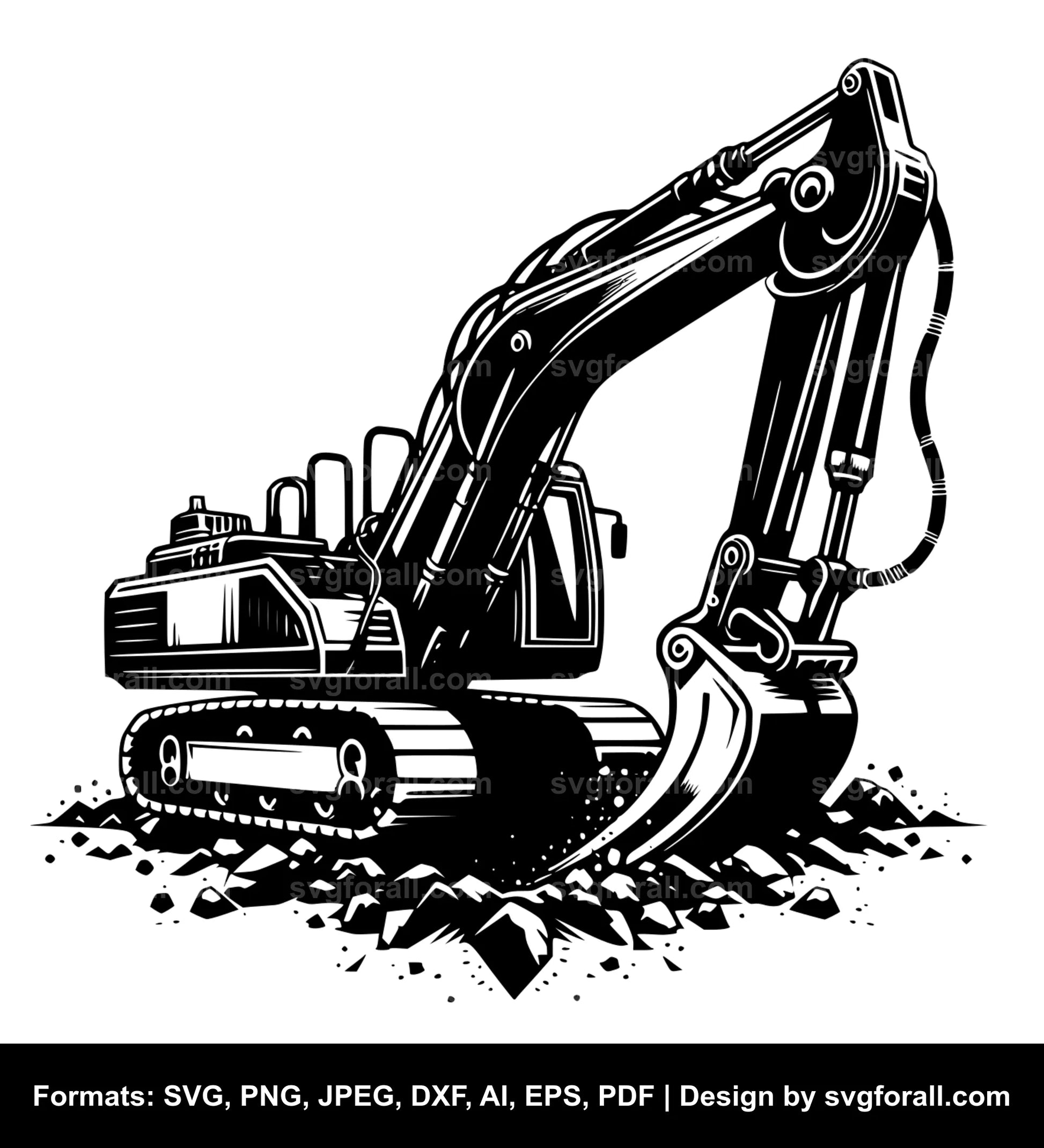 Digger Black SVG