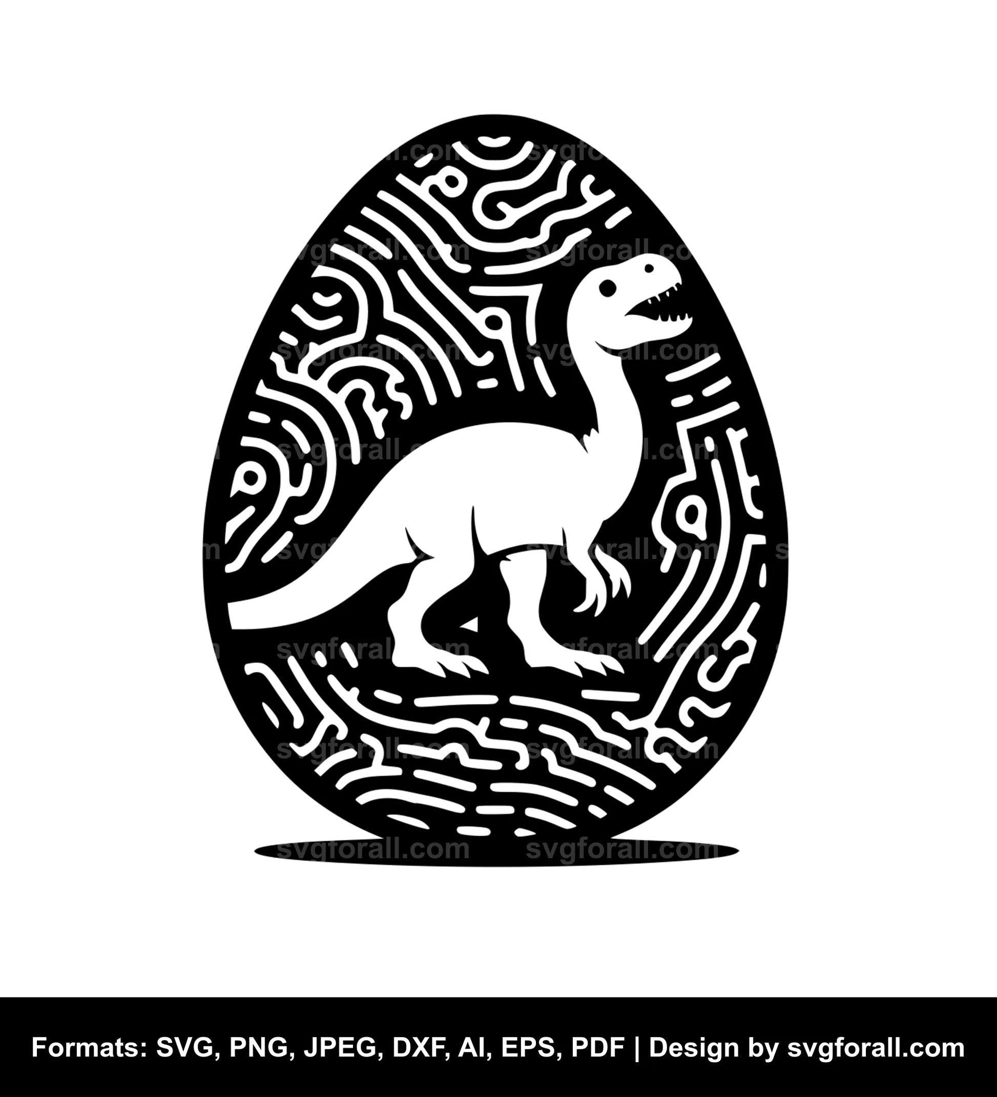 Dinosaur Egg Clipart SVG