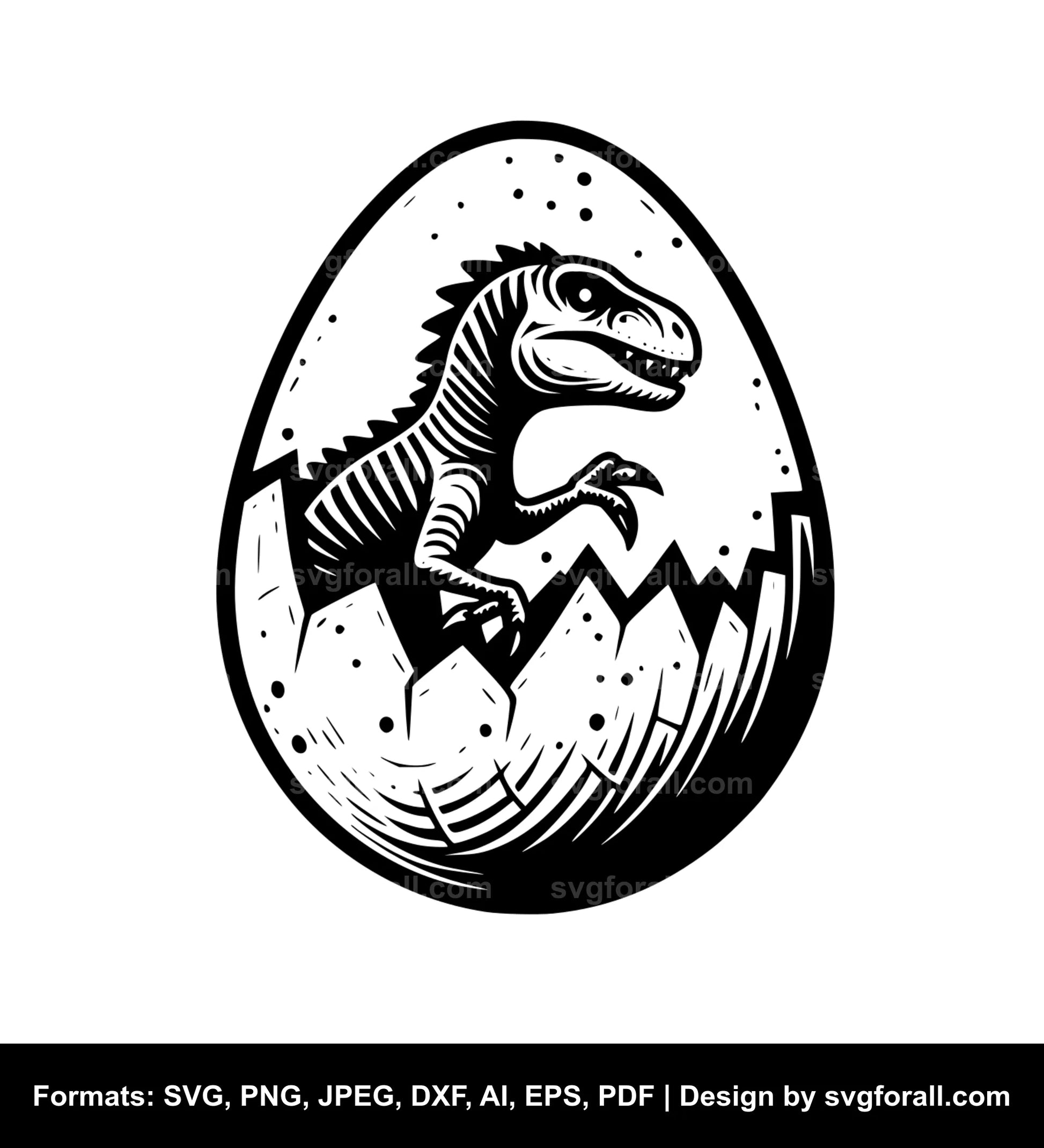 Dinosaur Egg SVG Clip Art