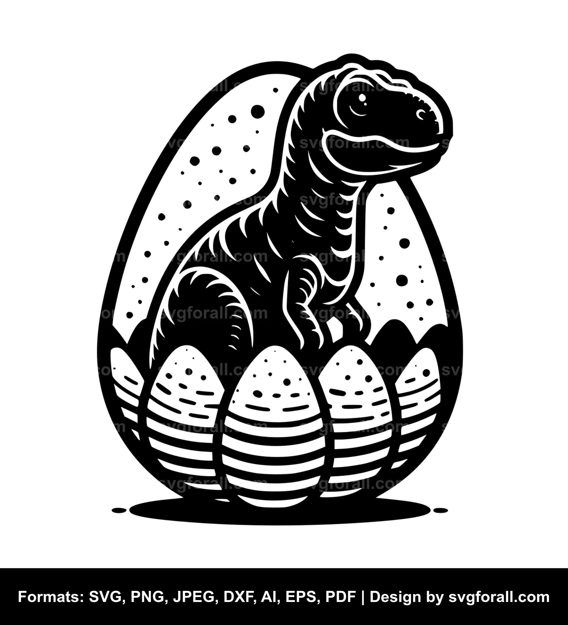 Dinosaur Egg SVG Design