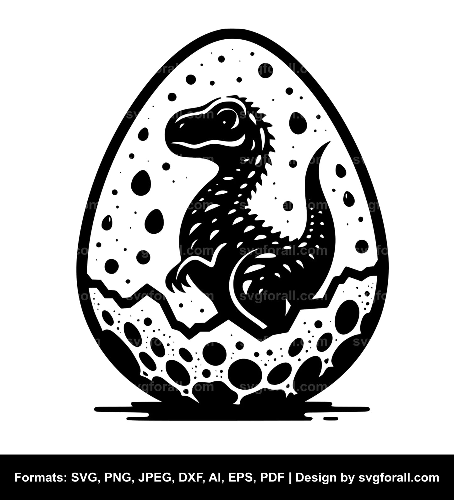 Dinosaur Egg SVG Vector