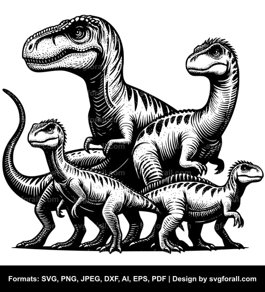 Dinosaur Family SVG