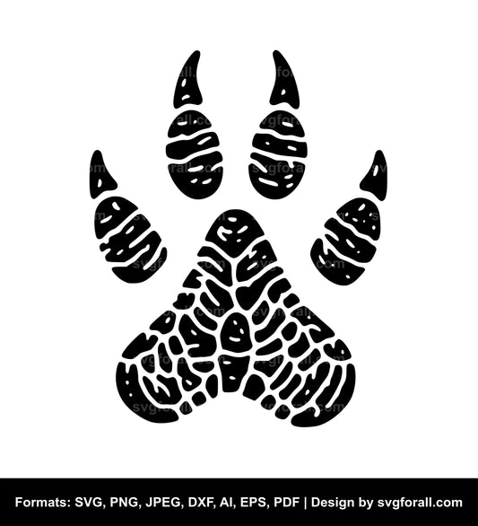 Dinosaur Footprint SVG Design