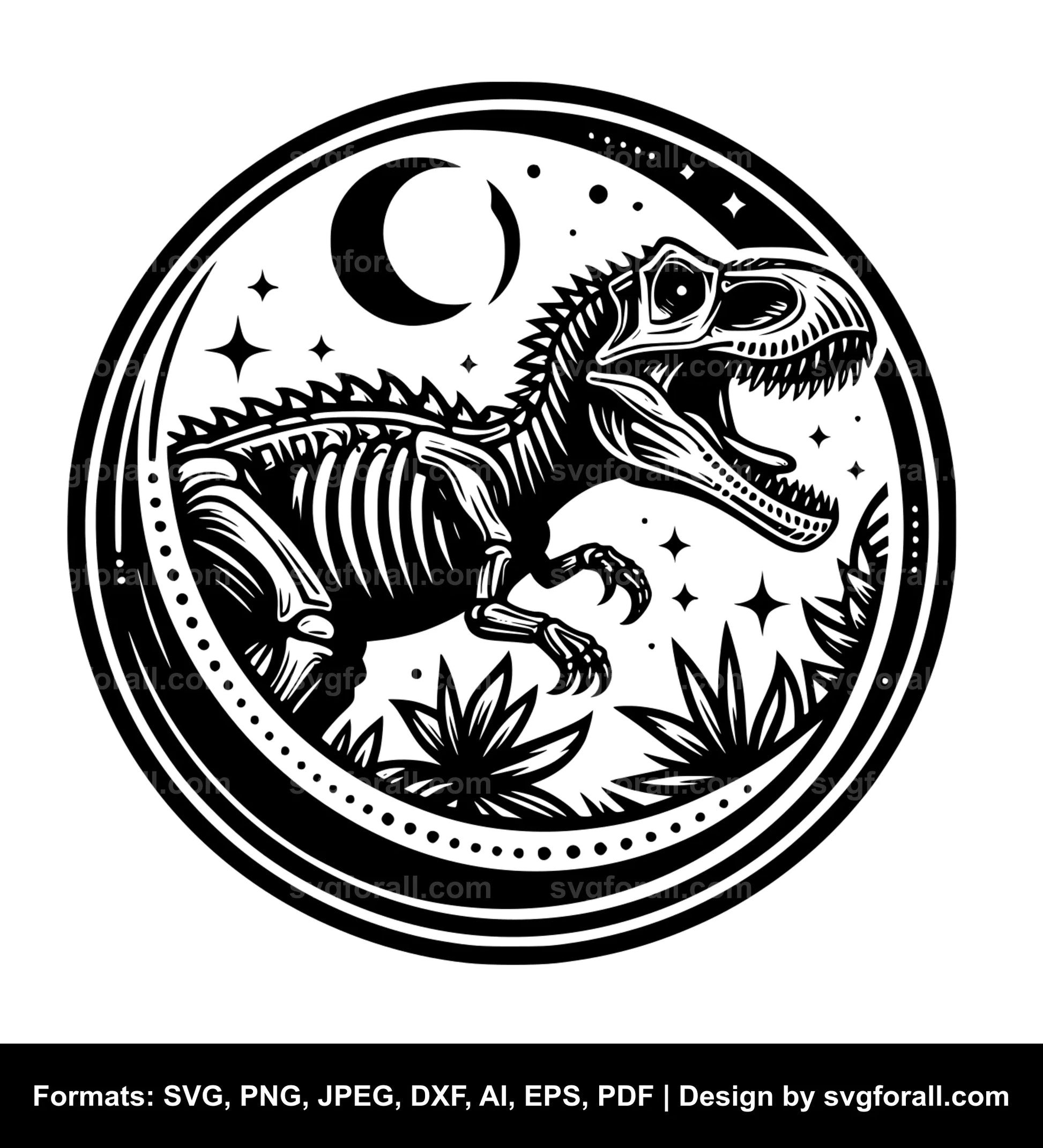 Dinosaur Fossil SVG