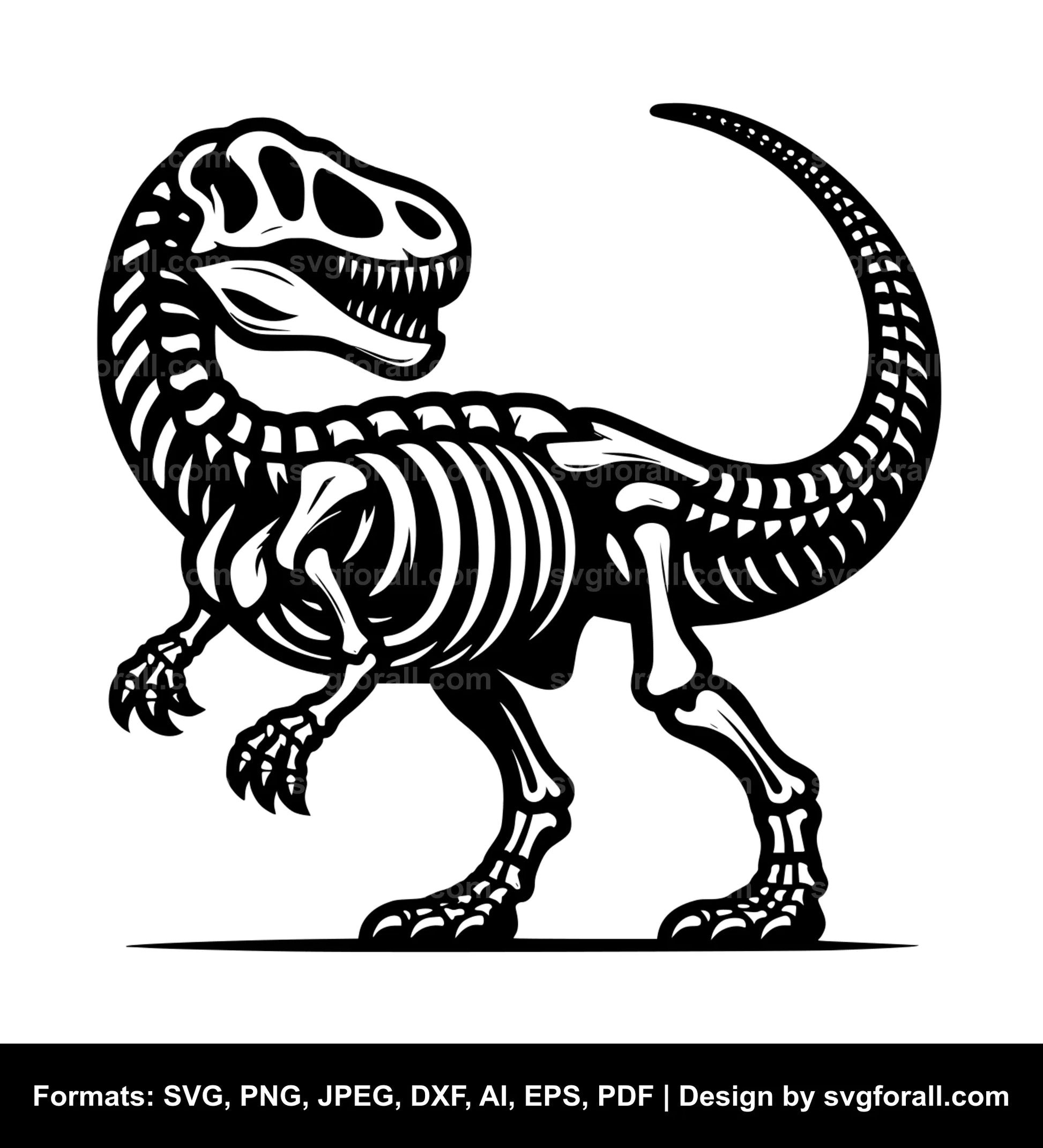 Dinosaur Skeleton SVG