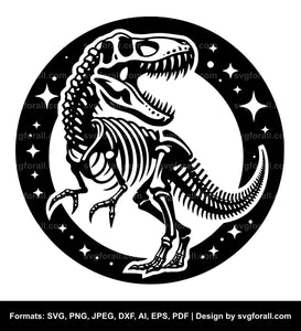 Dinosaur Skeleton SVG