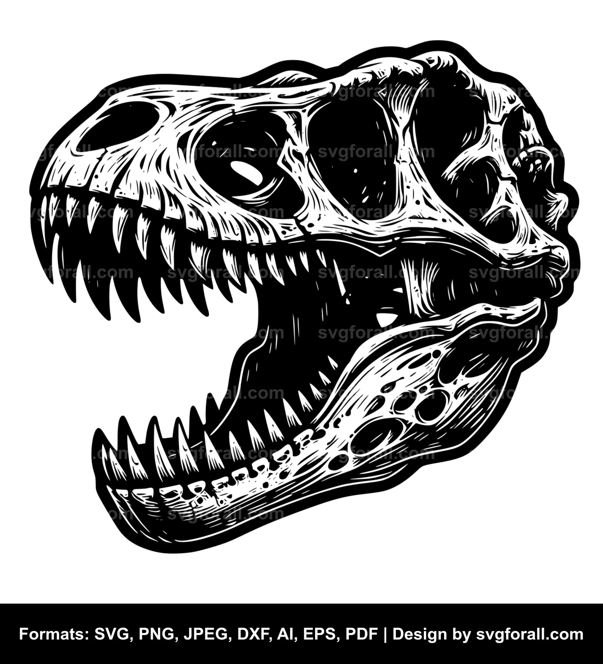 Dinosaur Skull Cricut SVG