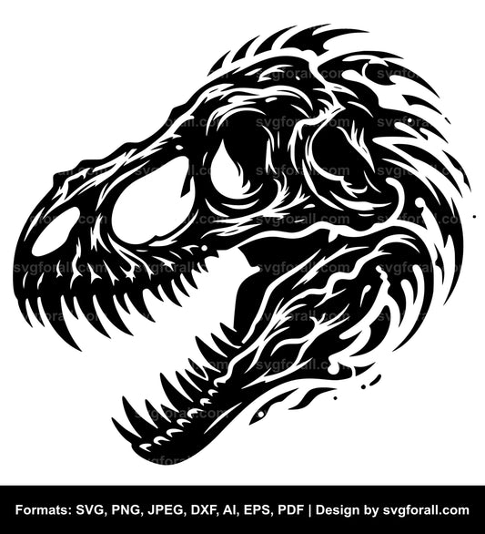 Dinosaur Skull SVG Cut File