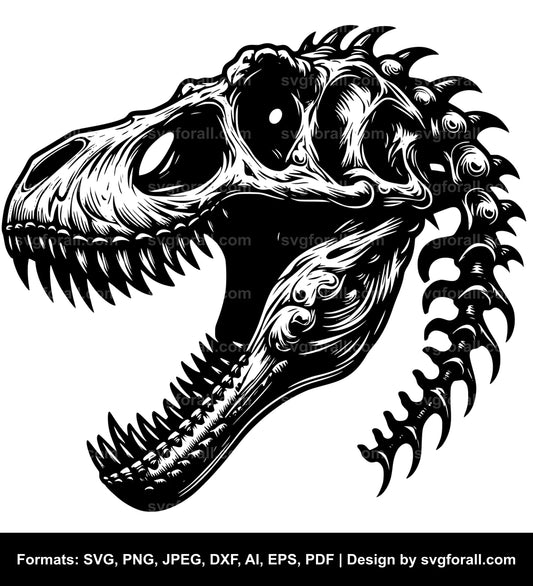 Dinosaur Skull SVG Design