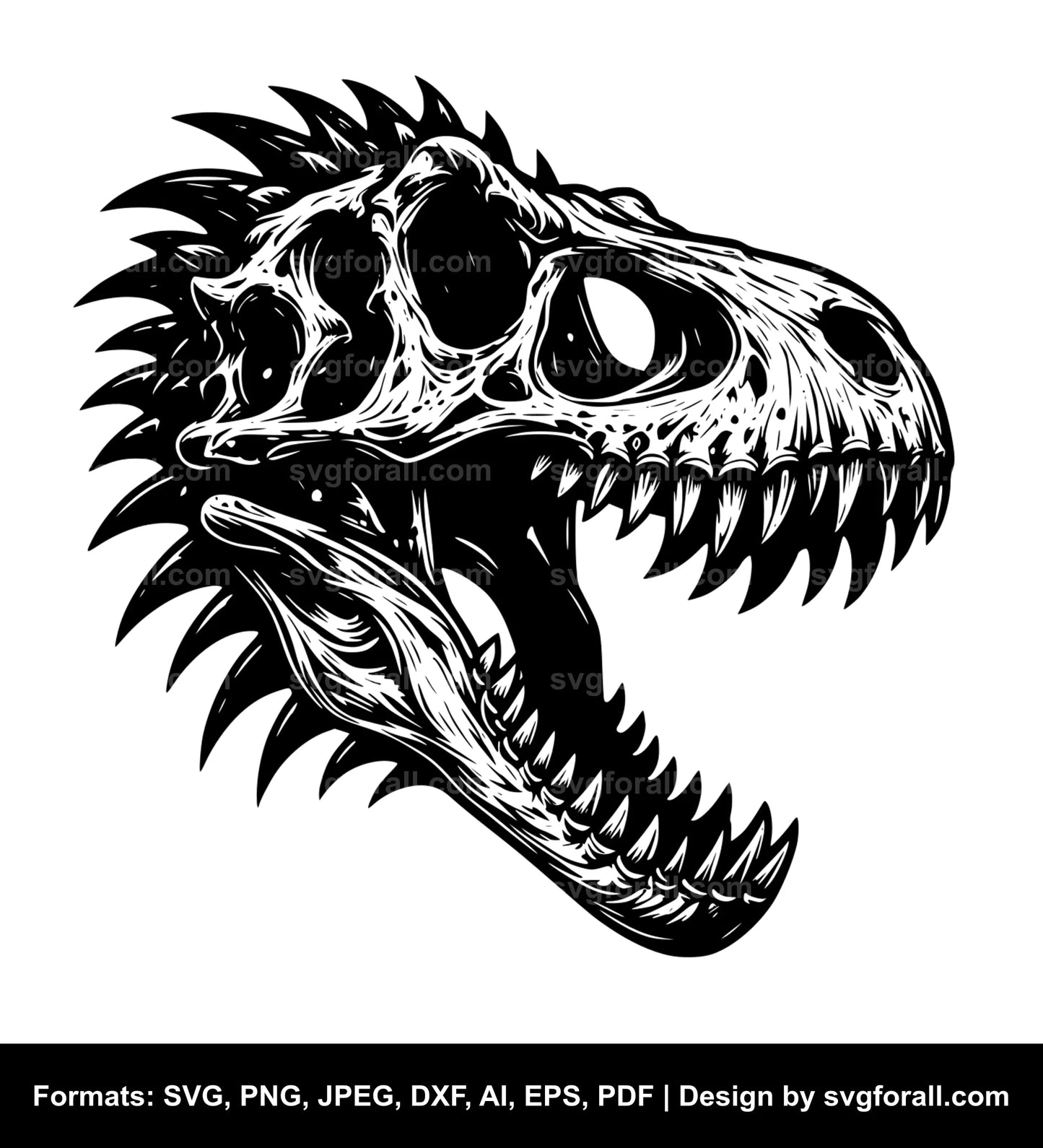 Dinosaur Skull SVG File