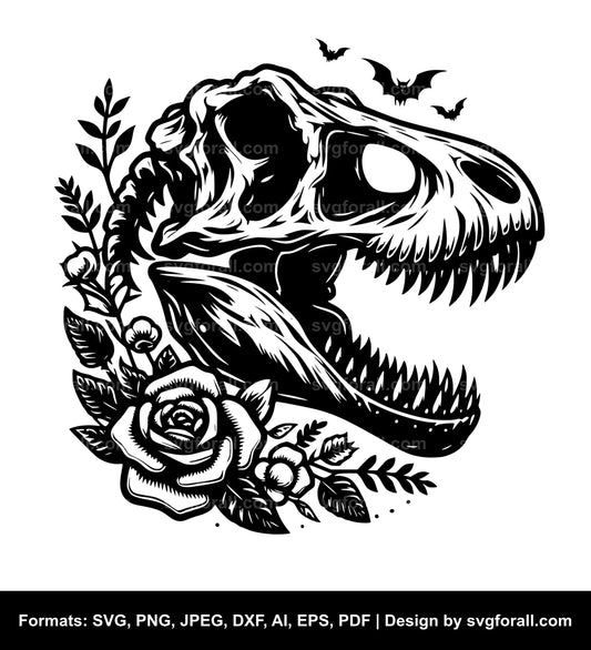 Dinosaur Skull SVG PNG