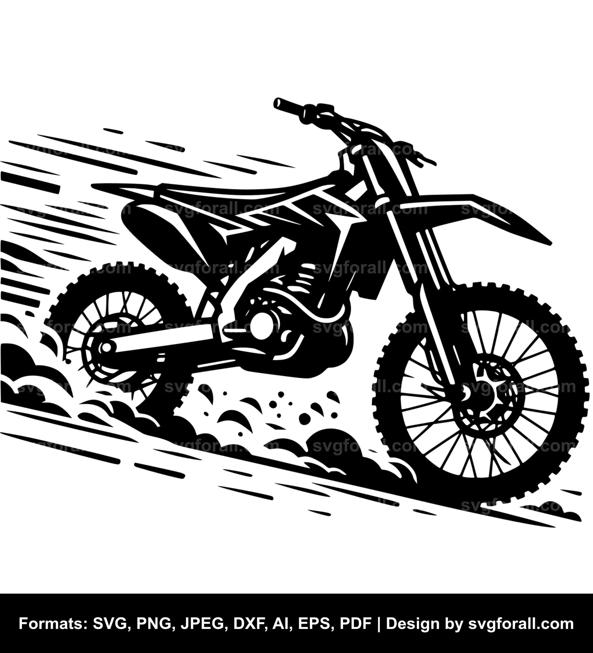 Dirt Bike Clipart SVG