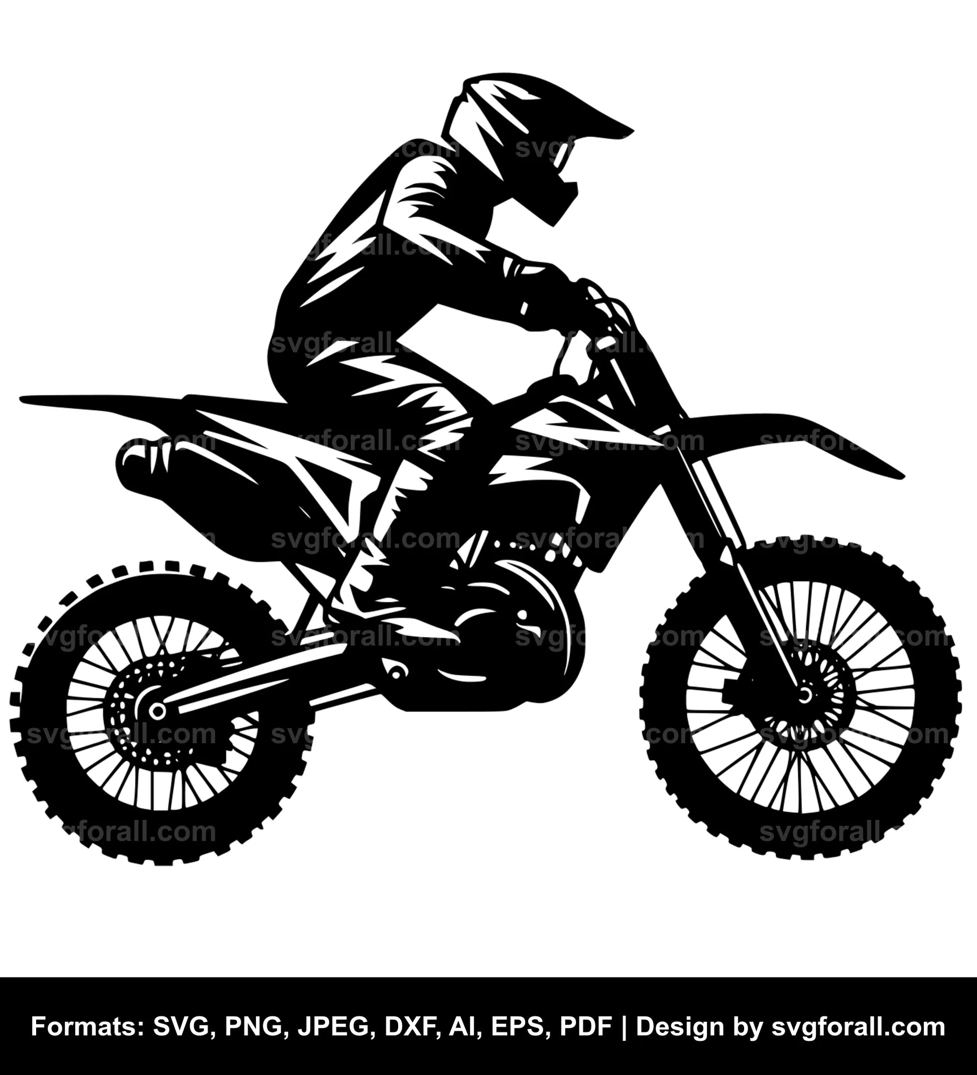 Dirt Bike SVG Clip Art