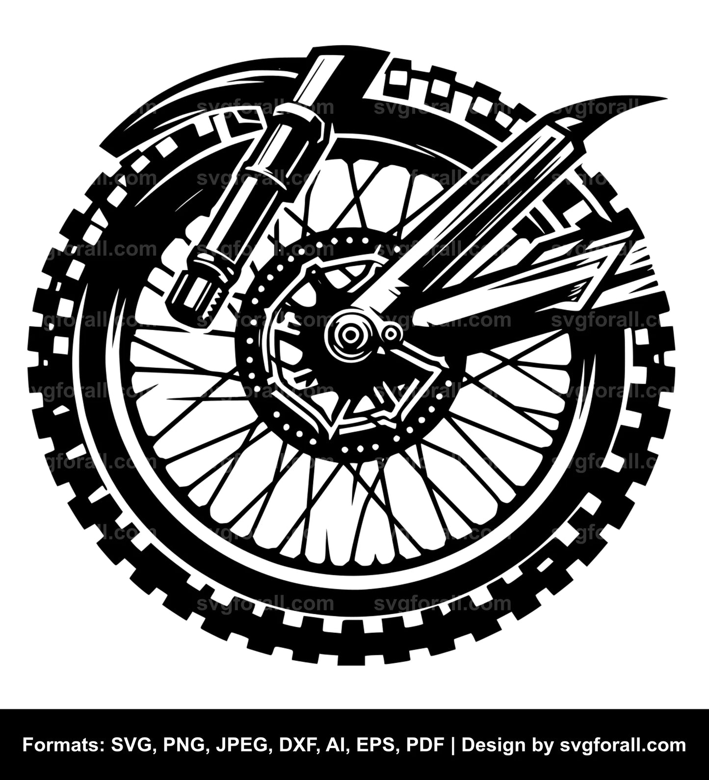 Dirt Bike SVG Clipart