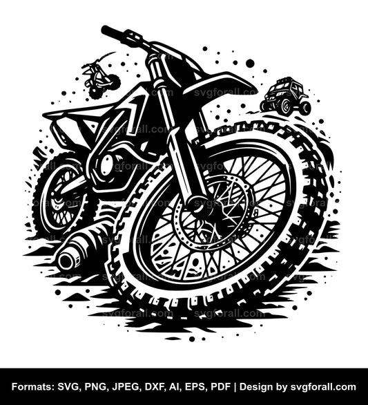 Dirt Bike SVG PNG Image