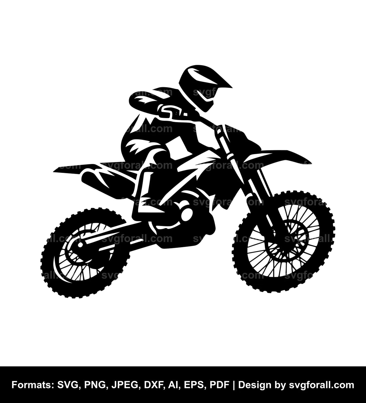 Dirt Bike Vector SVG