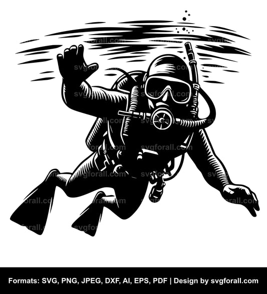 Diver SVG Download