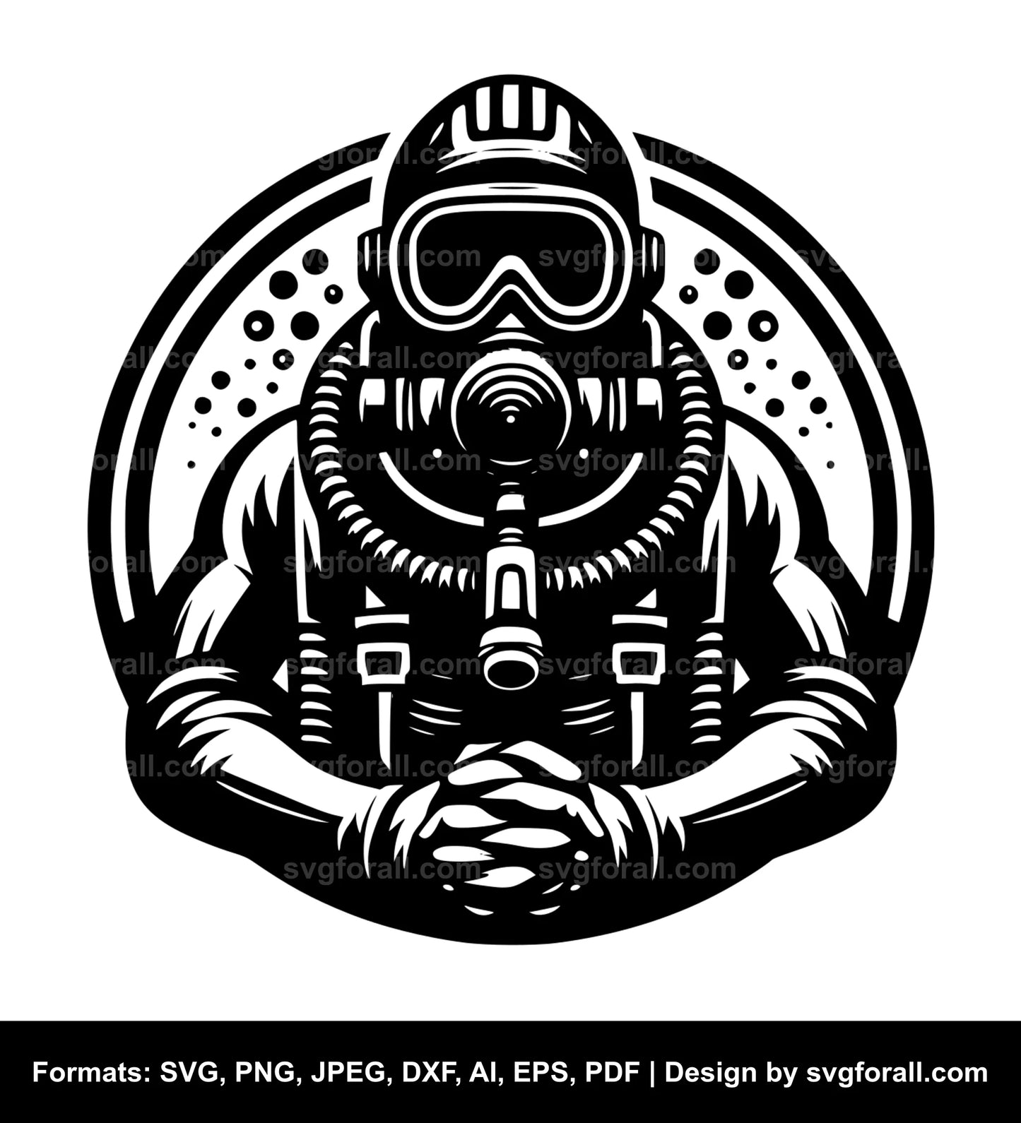 Diver SVG File