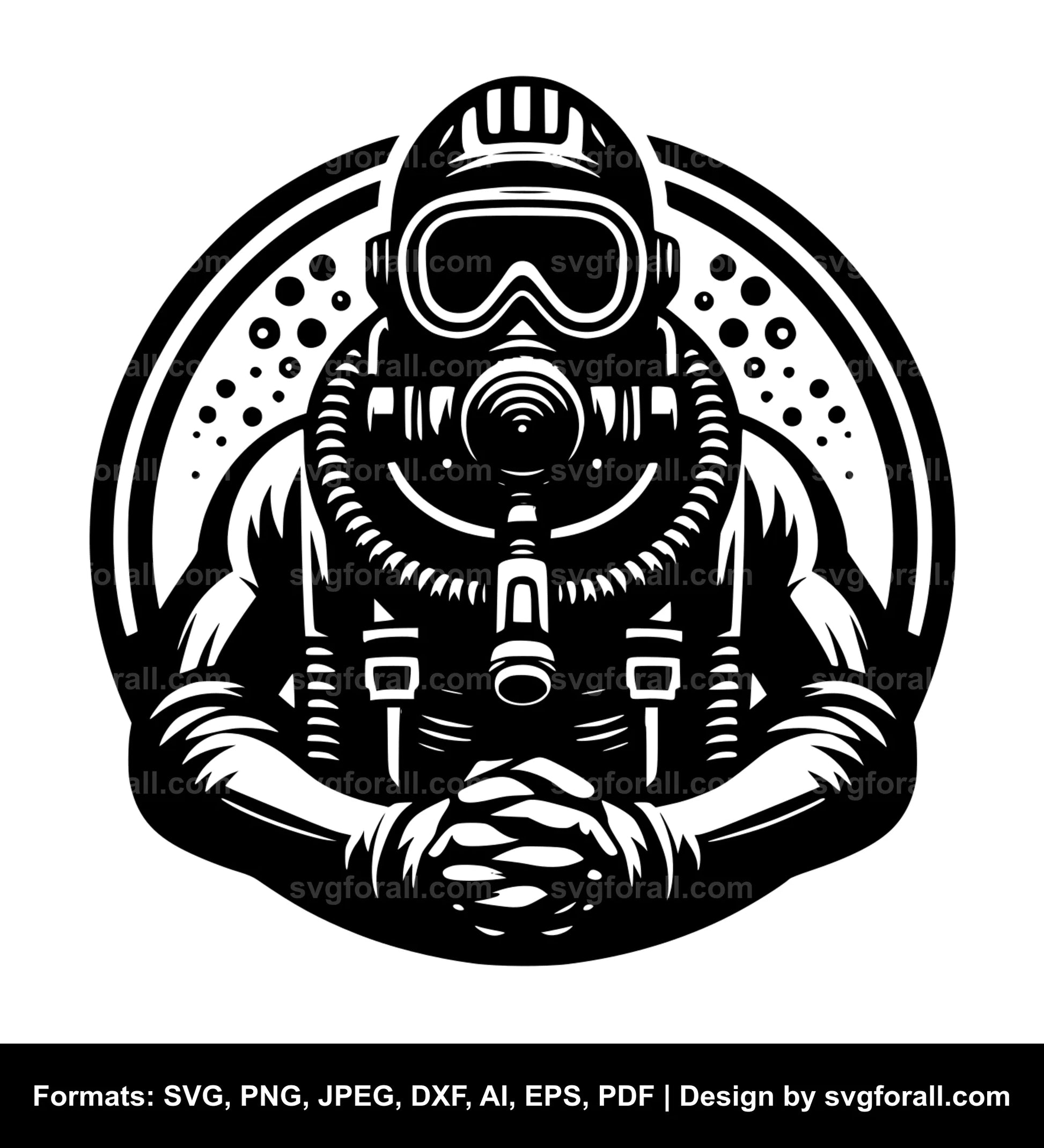 Diver SVG File