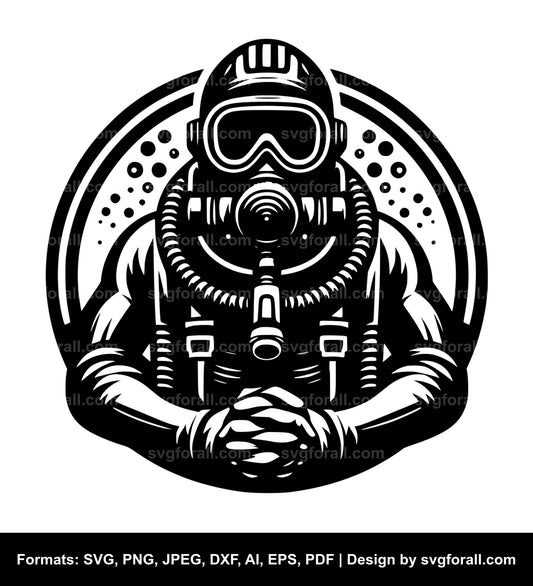 Diver SVG File