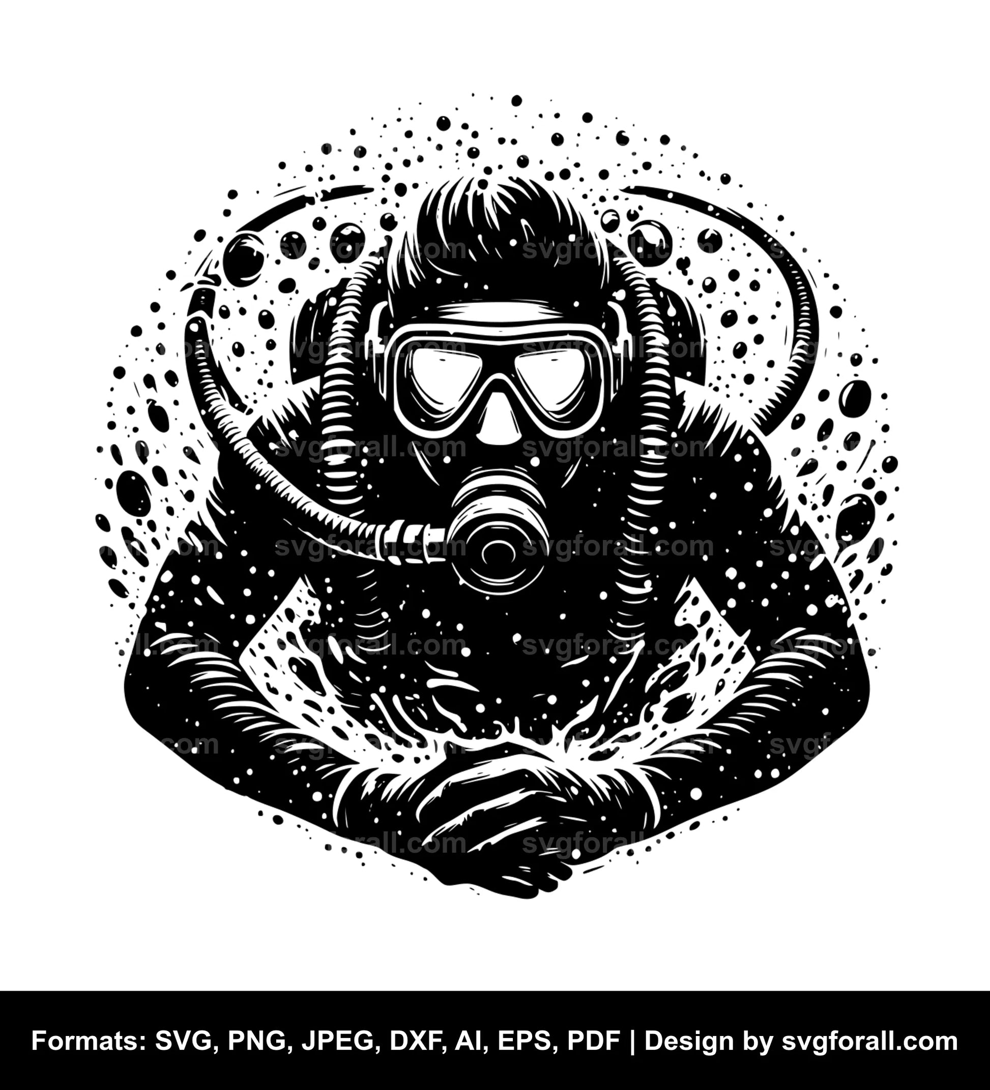 Diver SVG PNG Image