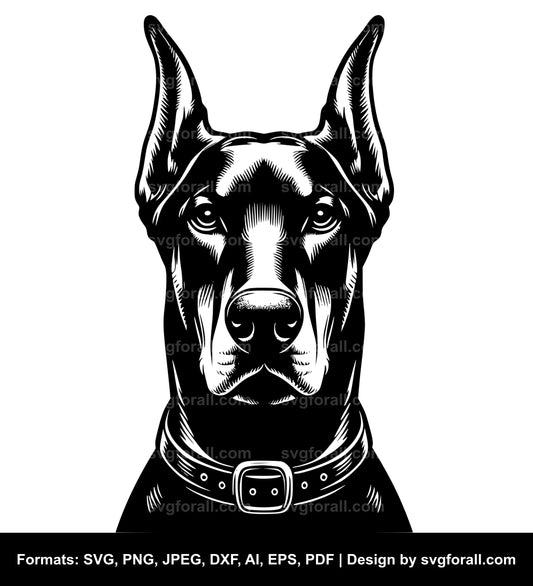 Doberman Pinscher Dog SVG