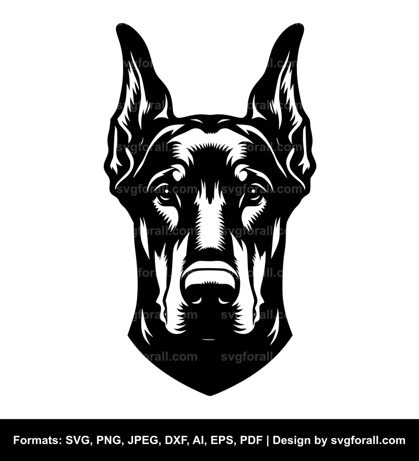 Doberman Pinscher Dog SVG File