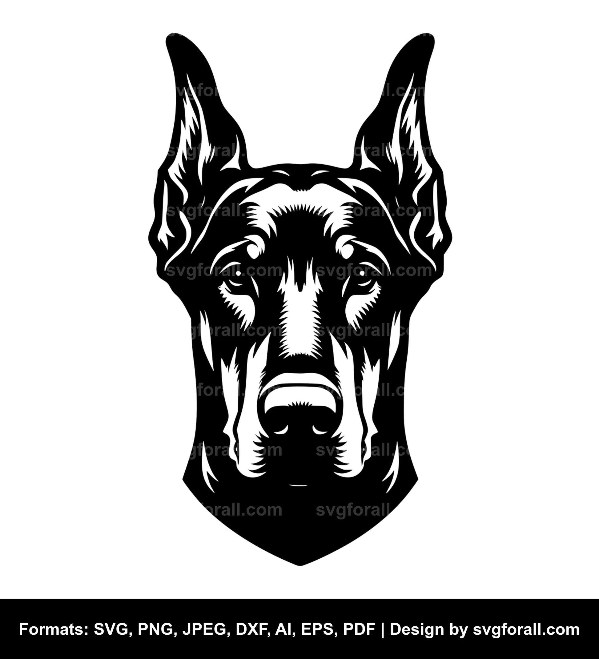 Doberman Pinscher Dog SVG File