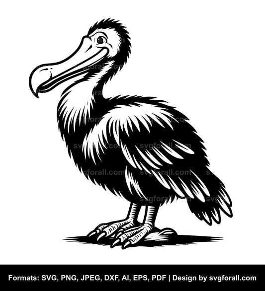 Dodo Bird Black SVG