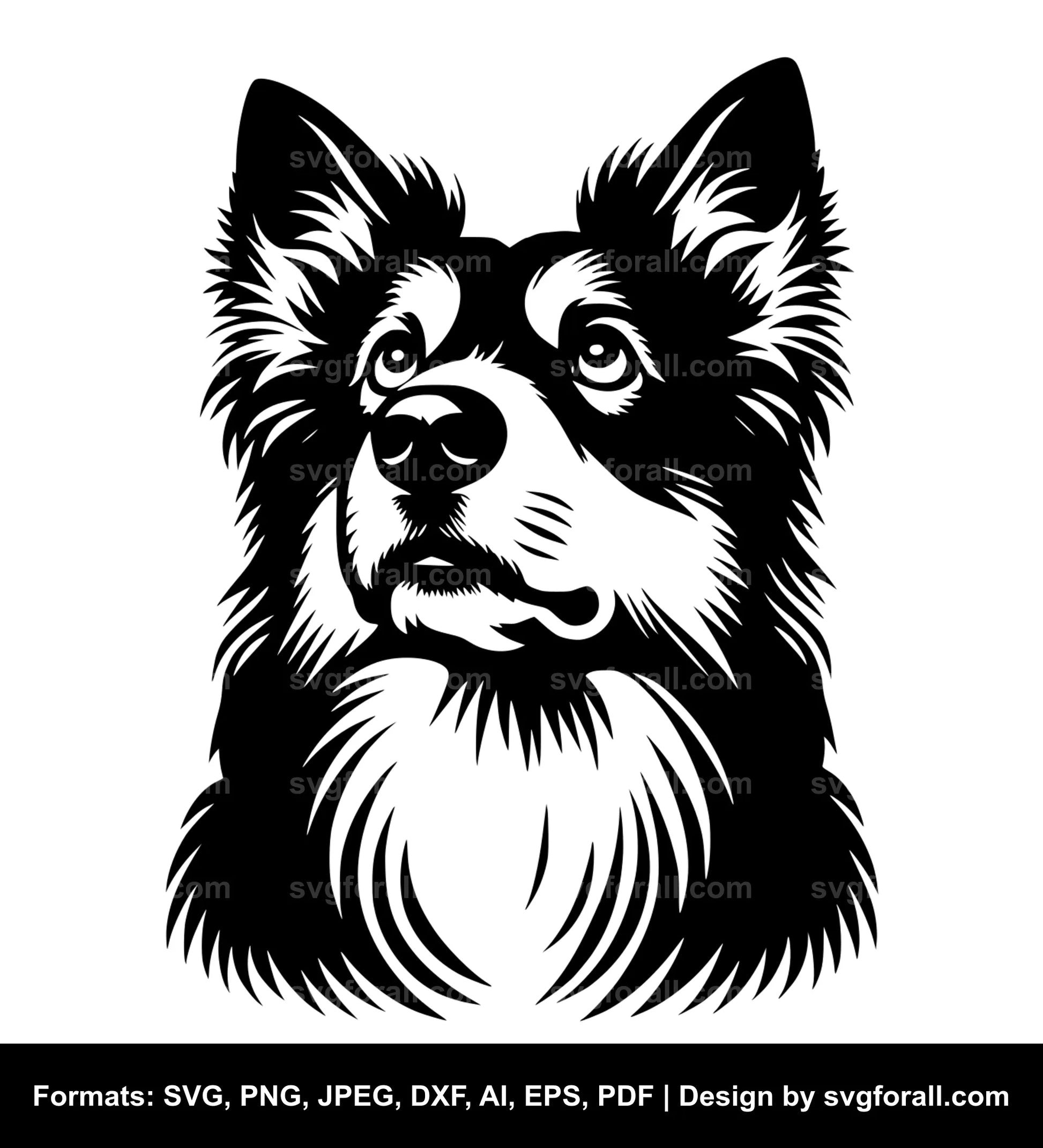 Dog Black SVG For Cricut