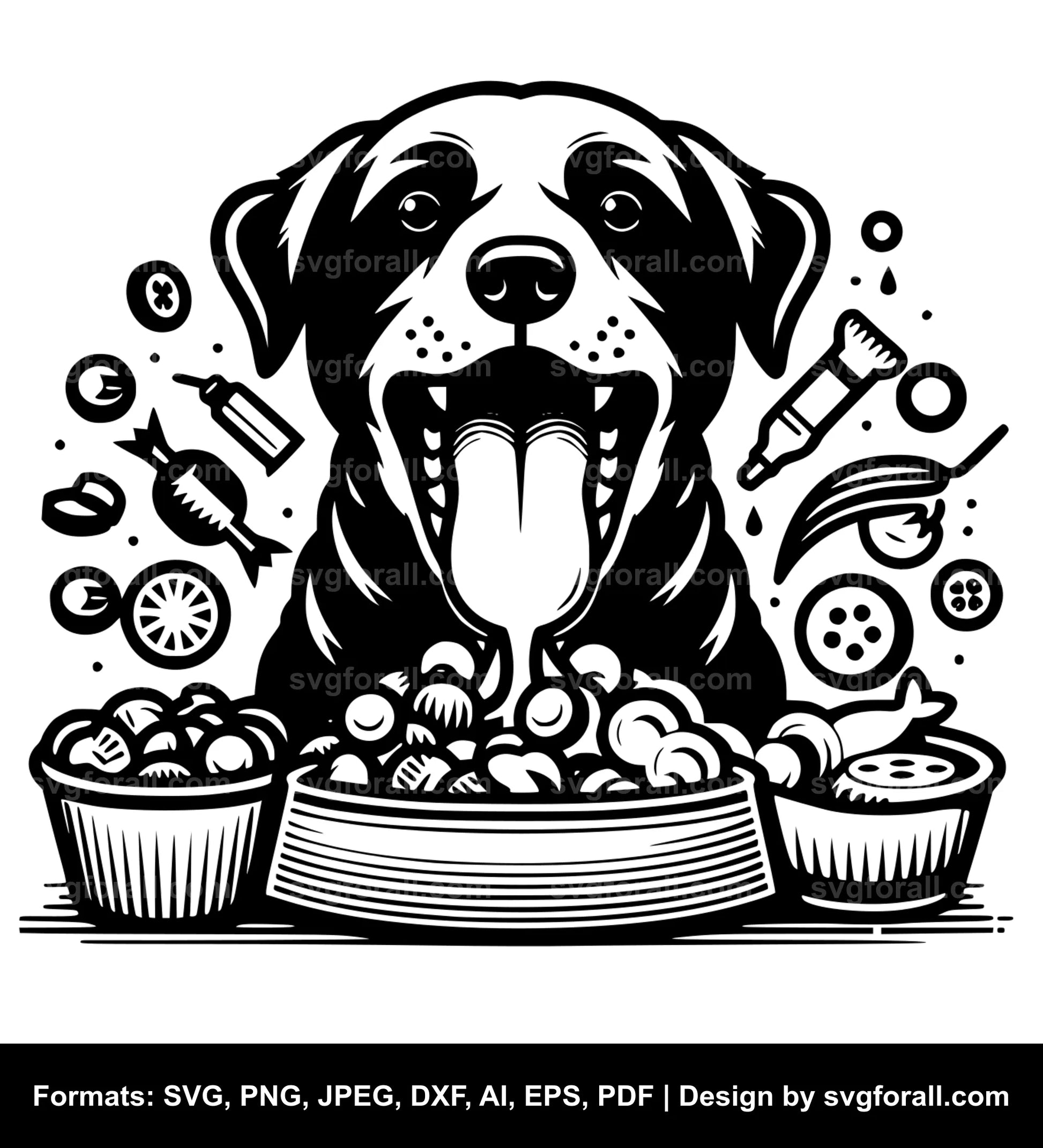 Dog Eating SVG PNG