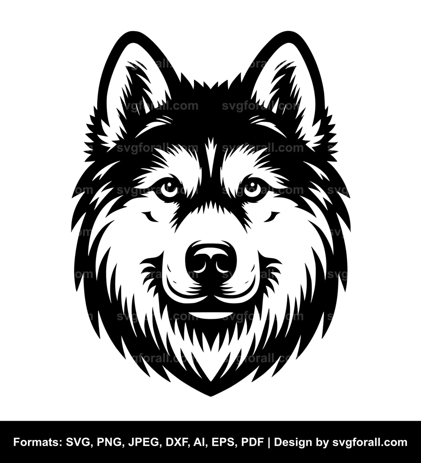 Dog Face Clipart SVG