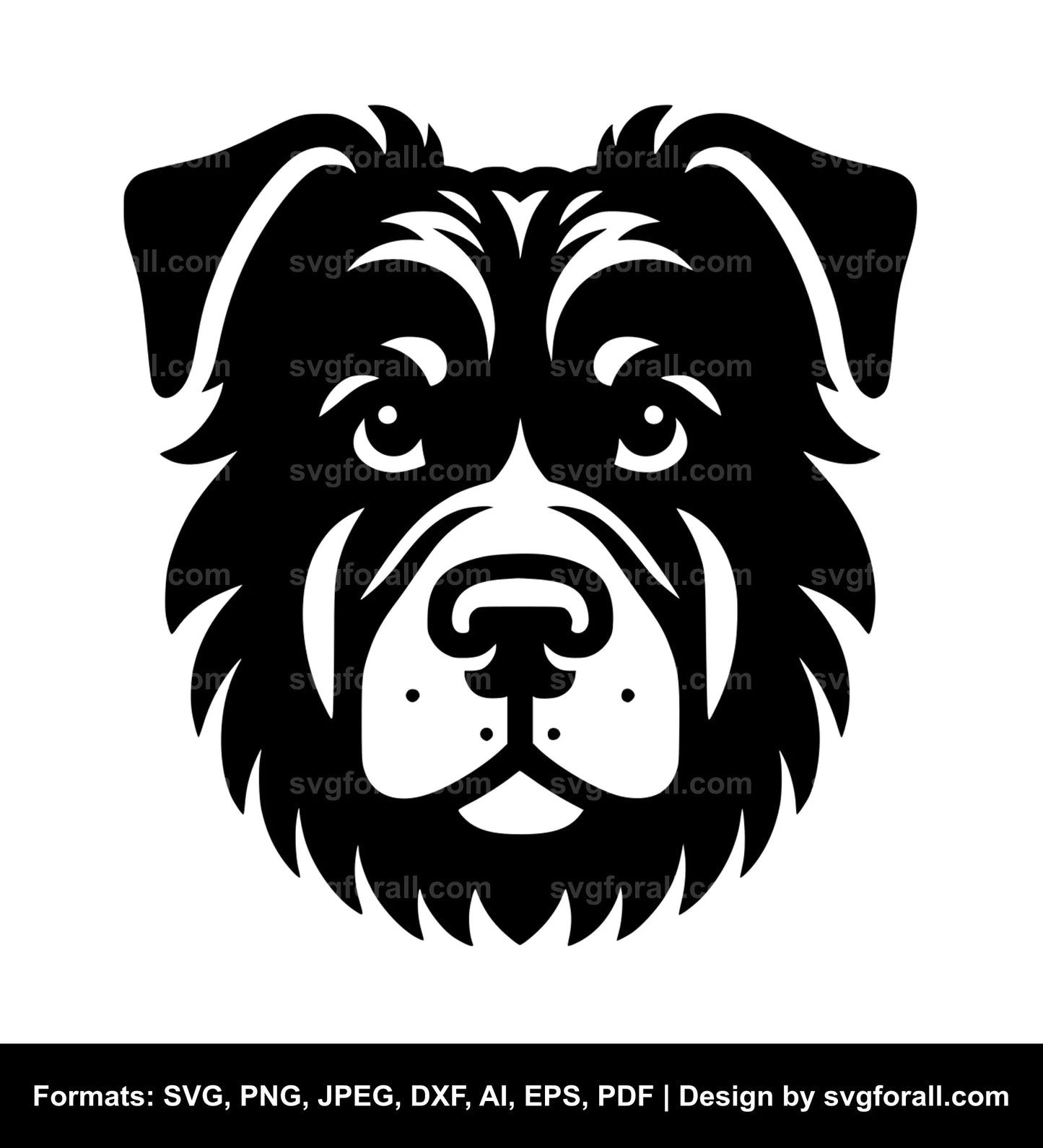 Dog Face SVG