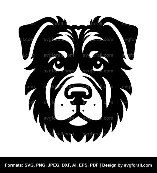 Dog Face SVG