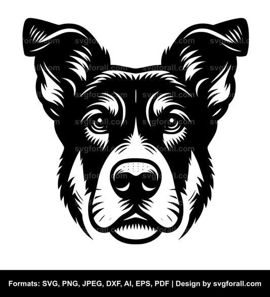 Dog Face SVG Clipart