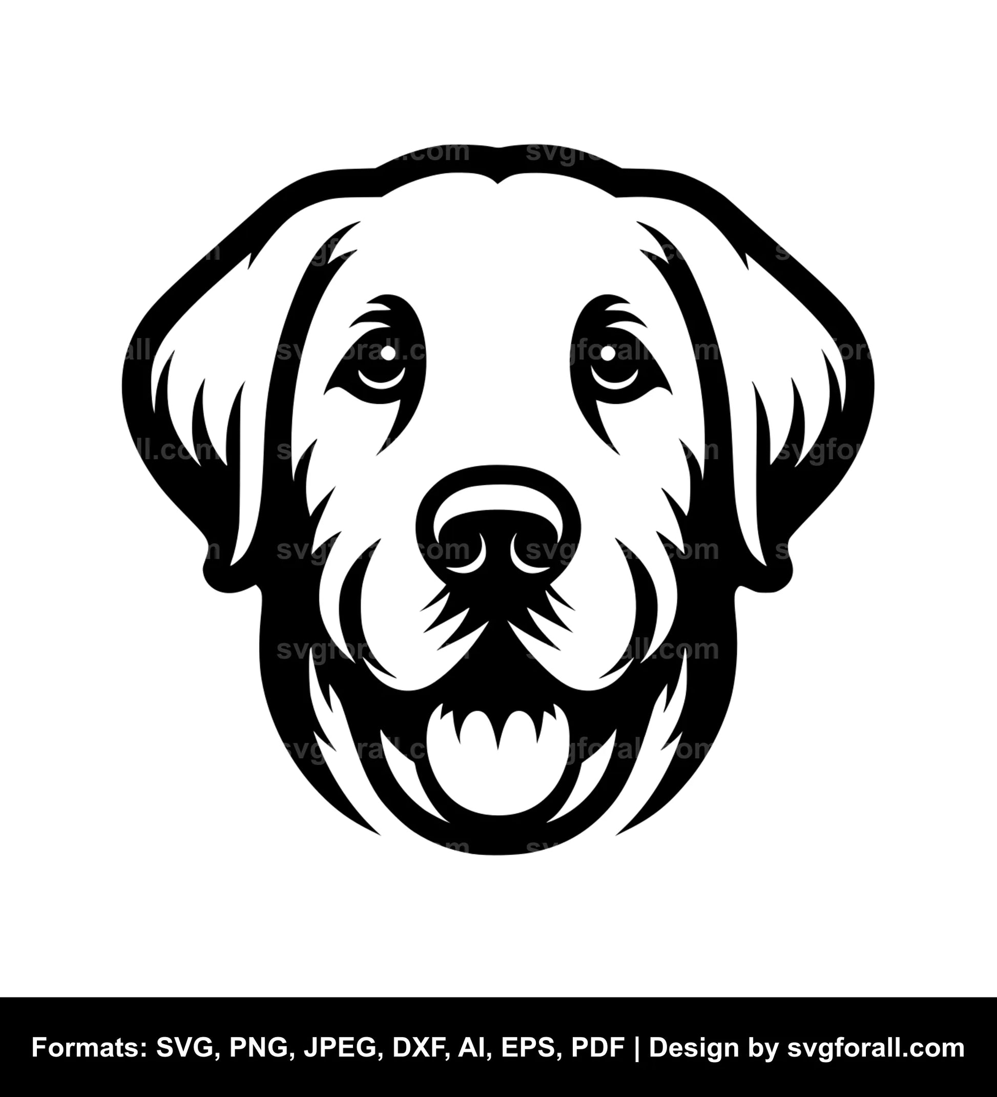 Dog Face SVG Design